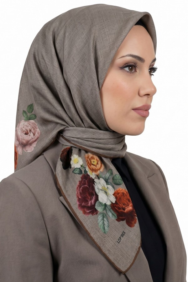 Lop'Res Organik Pamuk Soft Eşarp 6251-3