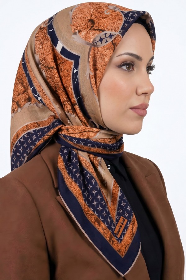 Yasemin İpek Organik Pamuk Soft Eşarp 6253-8