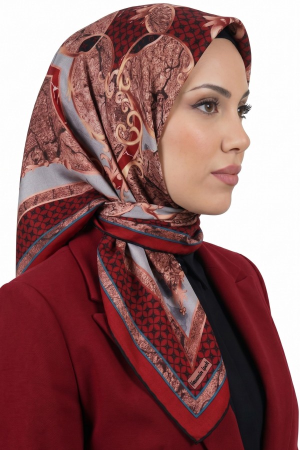 Yasemin İpek Organik Pamuk Soft Eşarp 6253-12