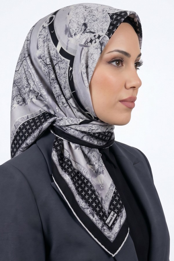 Yasemin İpek Organik Pamuk Soft Eşarp 6253-2