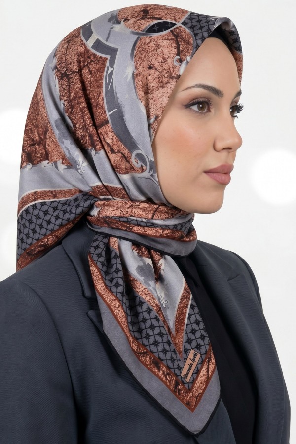 Yasemin İpek Organik Pamuk Soft Eşarp 6253-4