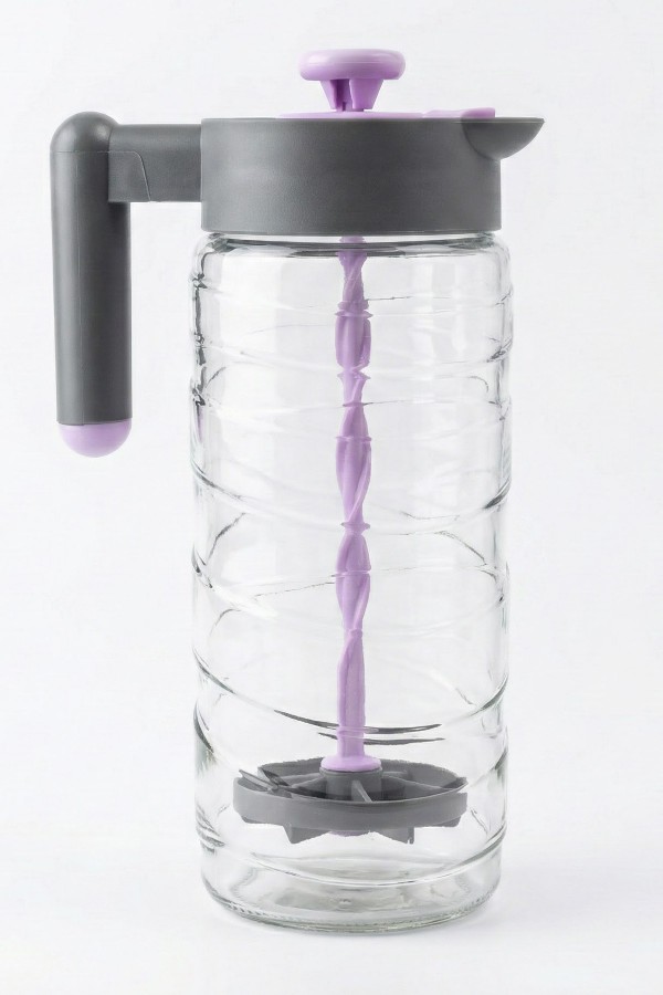 Herevin 1,54lt Cam Ayran Sürahisi Lila