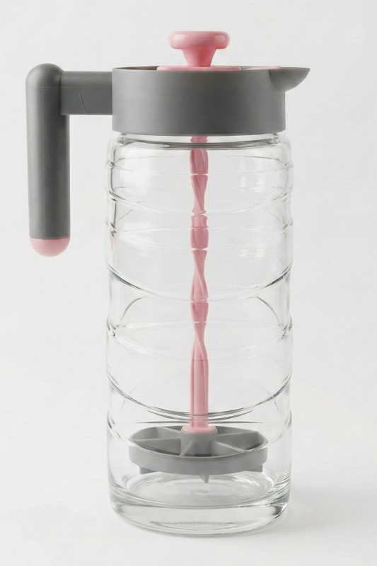 Herevin 1,54lt Cam Ayran Sürahisi Pembe