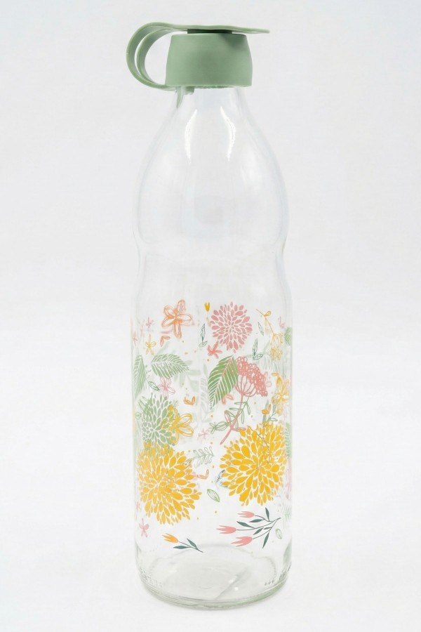 Herevin 1lt Boğumlu Botanica Baskılı Su Şişesi