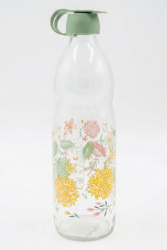 Herevin 1lt Boğumlu Botanica Baskılı Su Şişesi