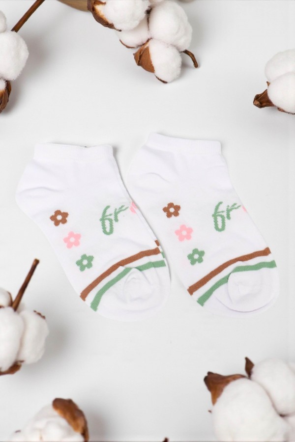 Dikişsiz Burun Bayan Patik Çorap (36-40) 9017-1