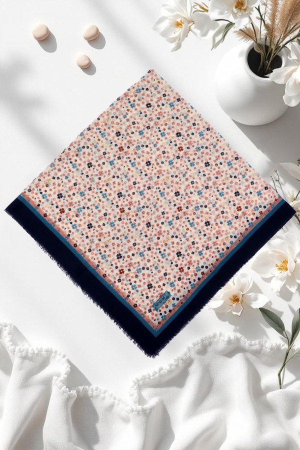 Desenli Flamlı Eşarp 6505-14