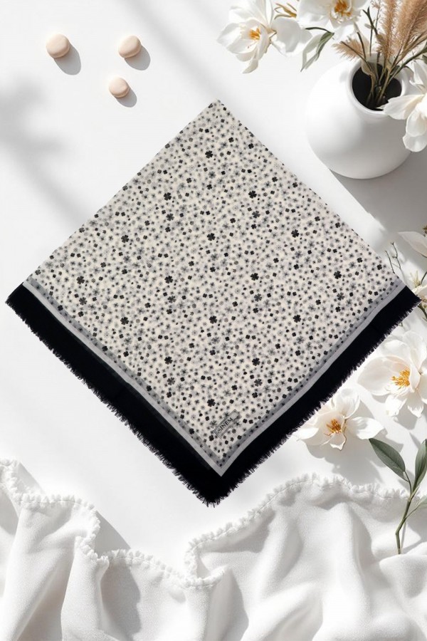 Desenli Flamlı Eşarp 6505-6