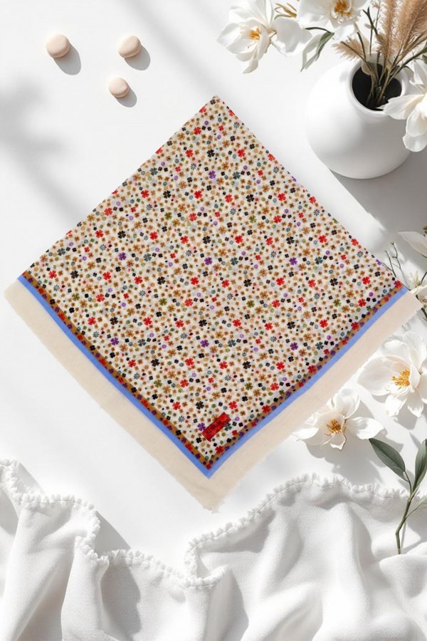 Desenli Flamlı Eşarp 6505-3