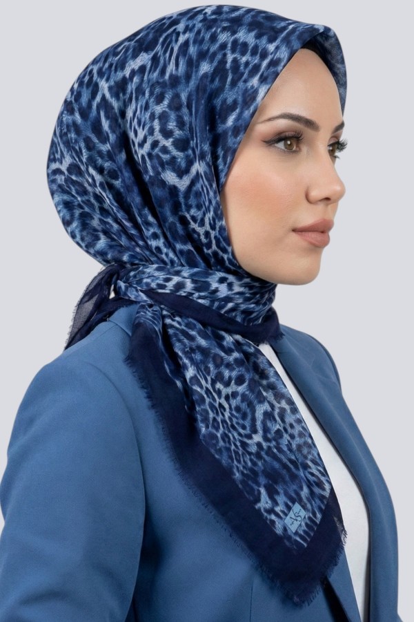 Desenli Flamlı Eşarp  6506-10