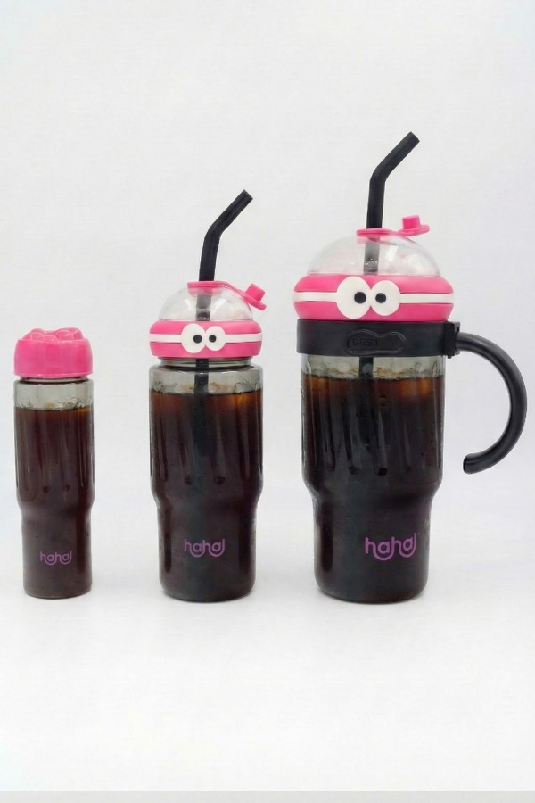 KRD Hahal Sevimli 3'lü Matara Siyah