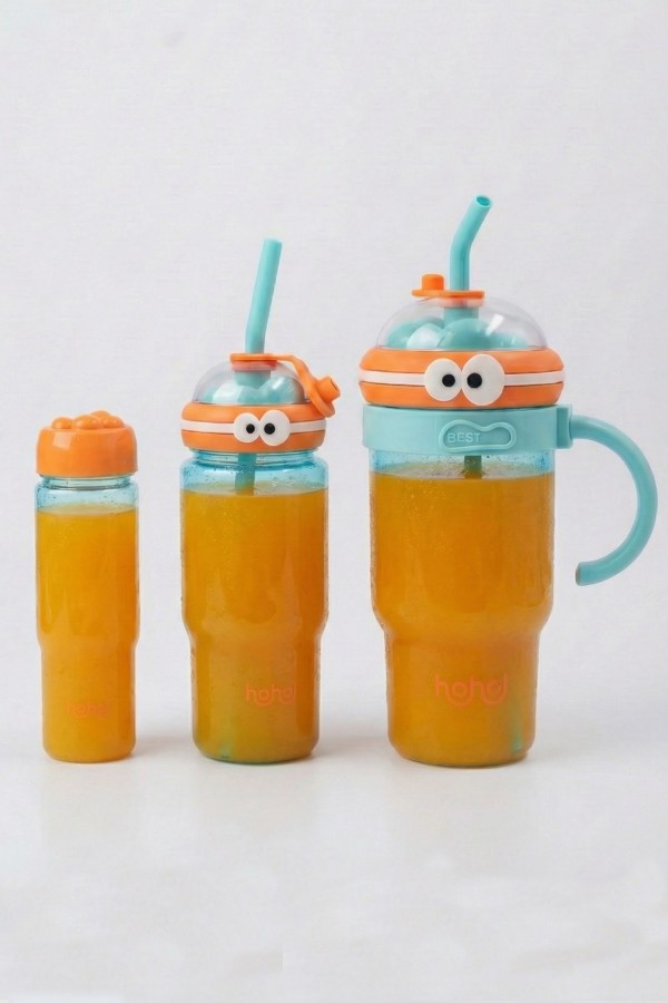 KRD Hahal Sevimli 3'lü Matara Mavi