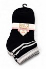 XGRİ POLO 3 Lü Bayan Patik Çorap (36-40) 9023-1