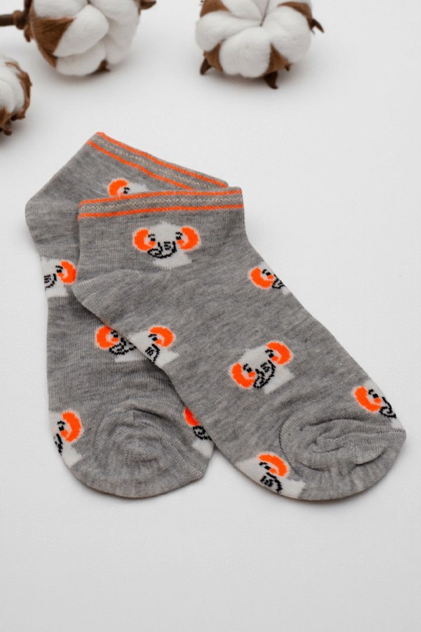 XGRİ POLO Bayan Patik Çorap (36-40) 9026-4