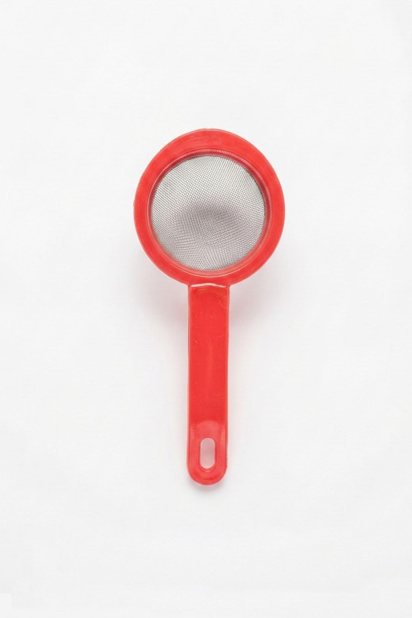 Dolly Paslanmaz Şeffaf Çay Süzgeci Kırmızı