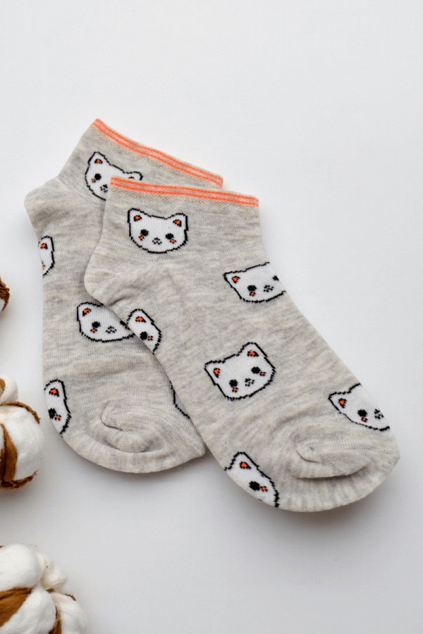 XGRİ POLO Bayan Patik Çorap (36-40) 9027-4
