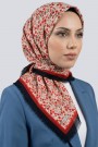 Desenli Flamlı Eşarp  6508-12