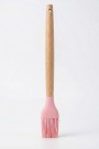 Baroness Ahşap Saplı Silikon Fırça Pembe