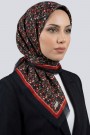 Desenli Flamlı Eşarp  6508-11