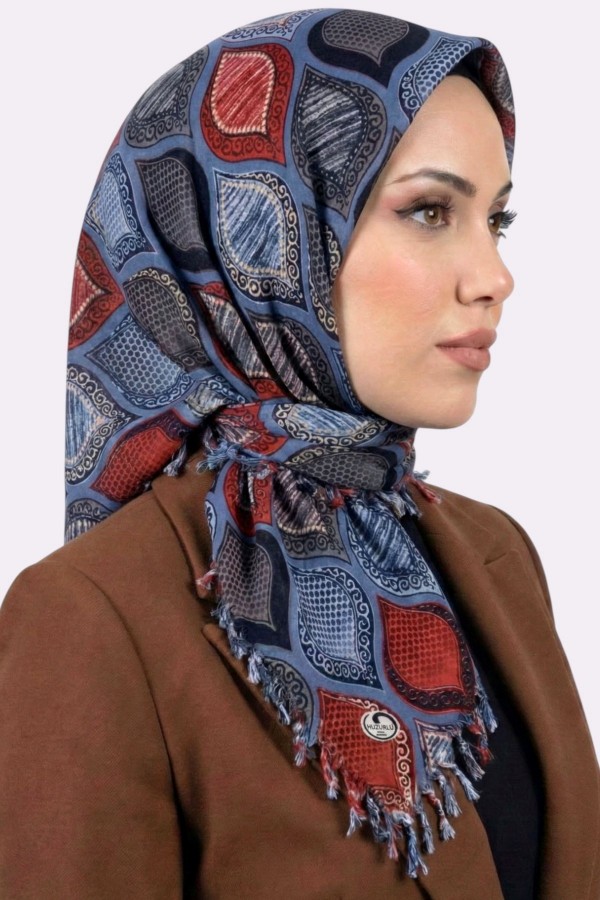 Boncuklu Desenli Yazma 6600-14