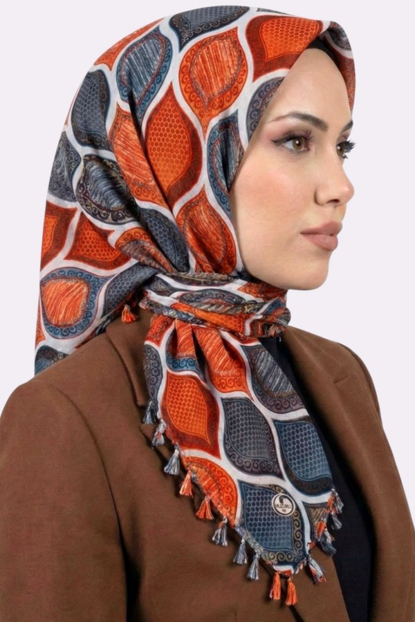 Boncuklu Desenli Yazma 6600-7