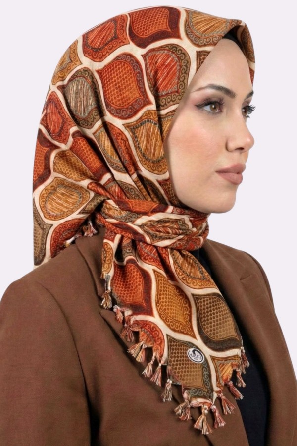 Boncuklu Desenli Yazma 6600-6