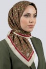 Desenli Flamlı Eşarp  6508-8