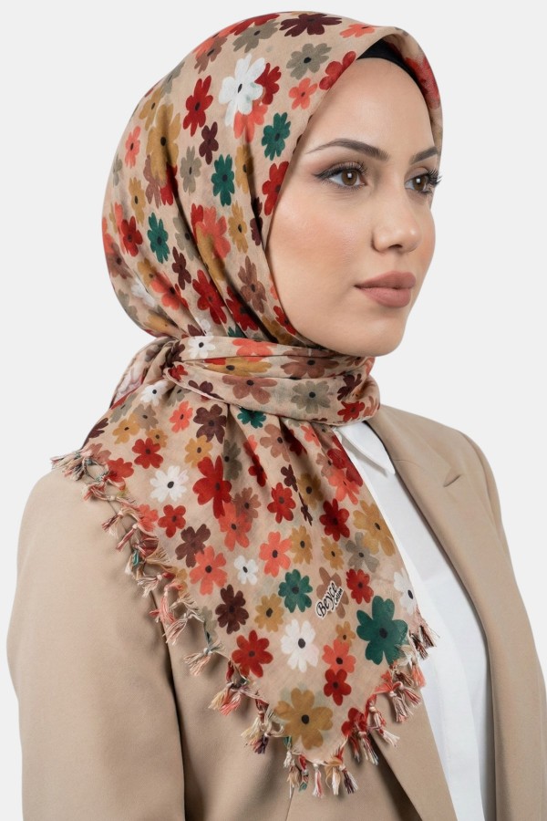 Boncuklu Desenli Yazma 6601-16