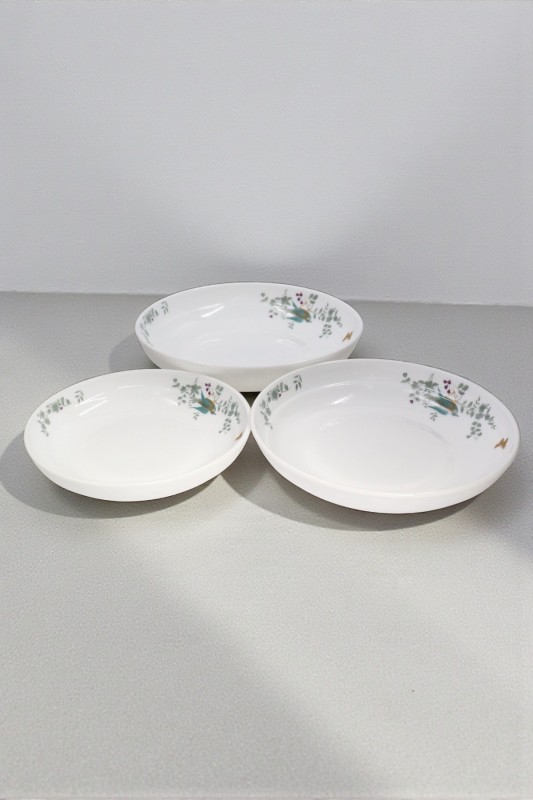 Novvo 3'lü Porselen Fırın Kabı