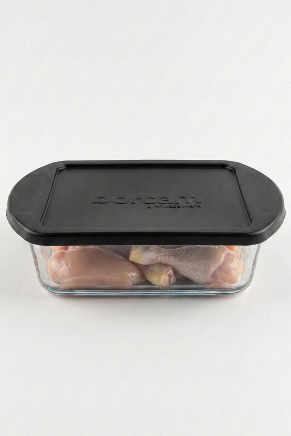 Paşabahçe Kapaklı Kare Borcam Tencere 1080cc