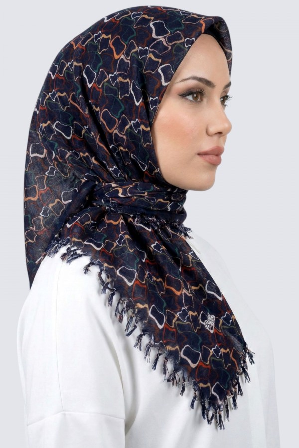 Boncuklu Desenli Yazma 6602-15