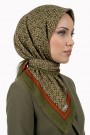 Desenli Flamlı Eşarp  6510-16