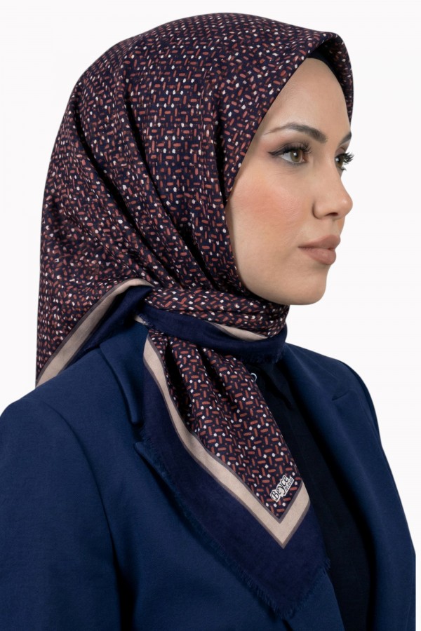 Desenli Flamlı Eşarp  6510-3