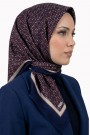 Desenli Flamlı Eşarp  6510-3