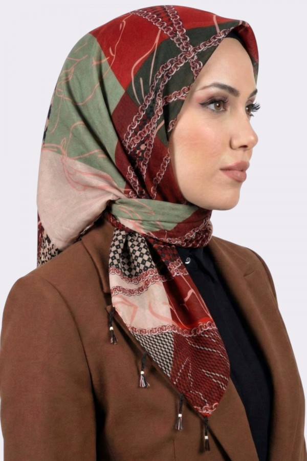 Desenli İnci Boncuklu Yazma 6604-8