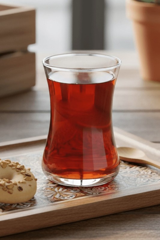 Lav Duru 6'lı Çay Bardağı