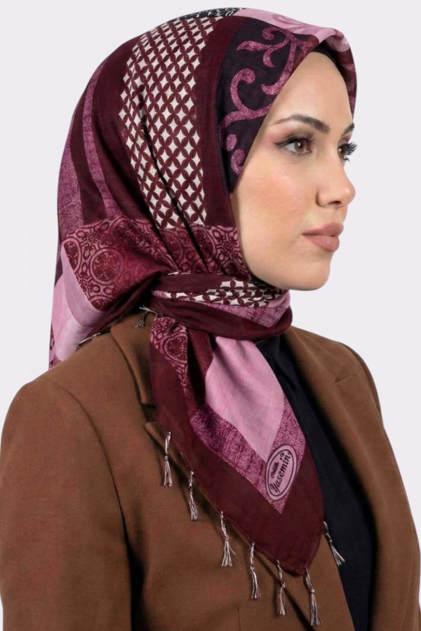 Desenli Çekme Boncuklu Yazma 6605-7