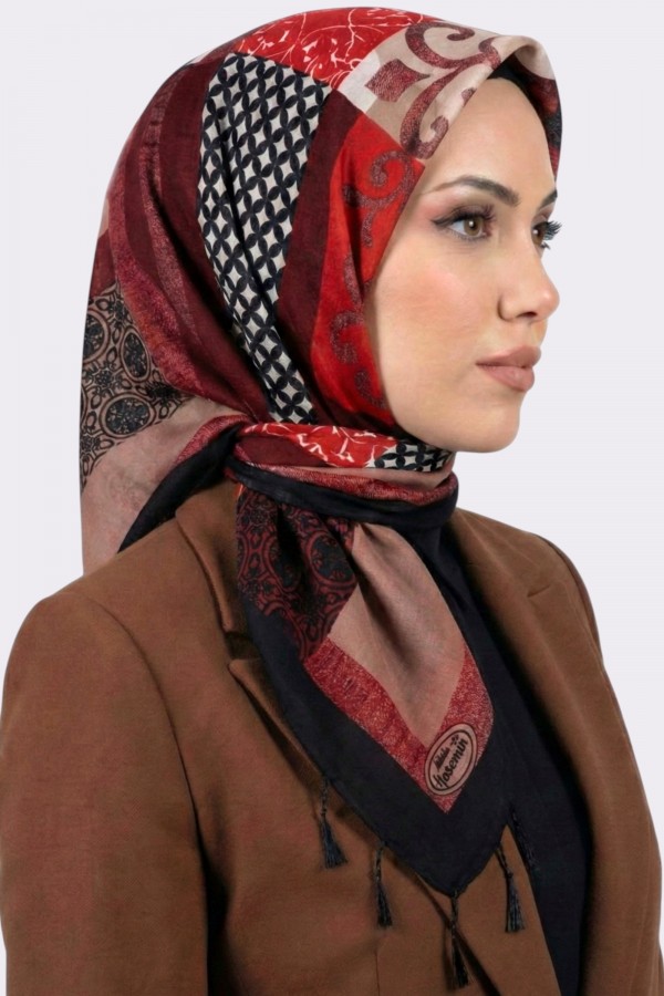 Desenli Çekme Boncuklu Yazma 6605-4