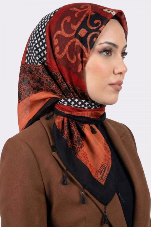 Desenli Çekme Boncuklu Yazma 6605-10