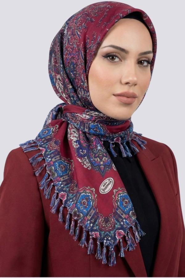 Desenli Çekme Boncuklu Yazma 6606-11