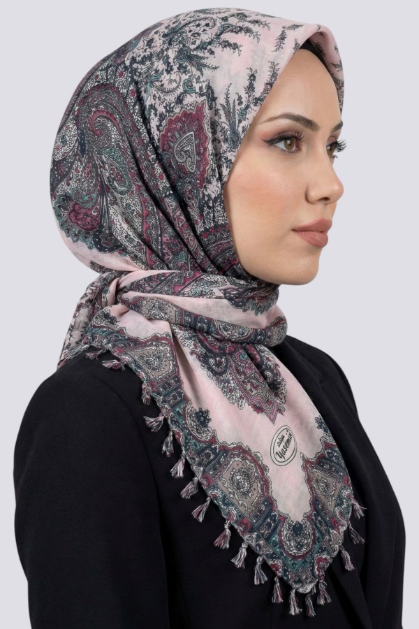 Desenli Çekme Boncuklu Yazma 6606-10