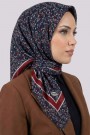 Desenli Flamlı Eşarp  6511-7