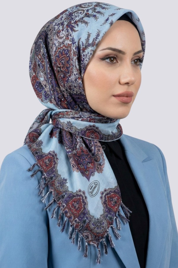 Desenli Çekme Boncuklu Yazma 6606-6