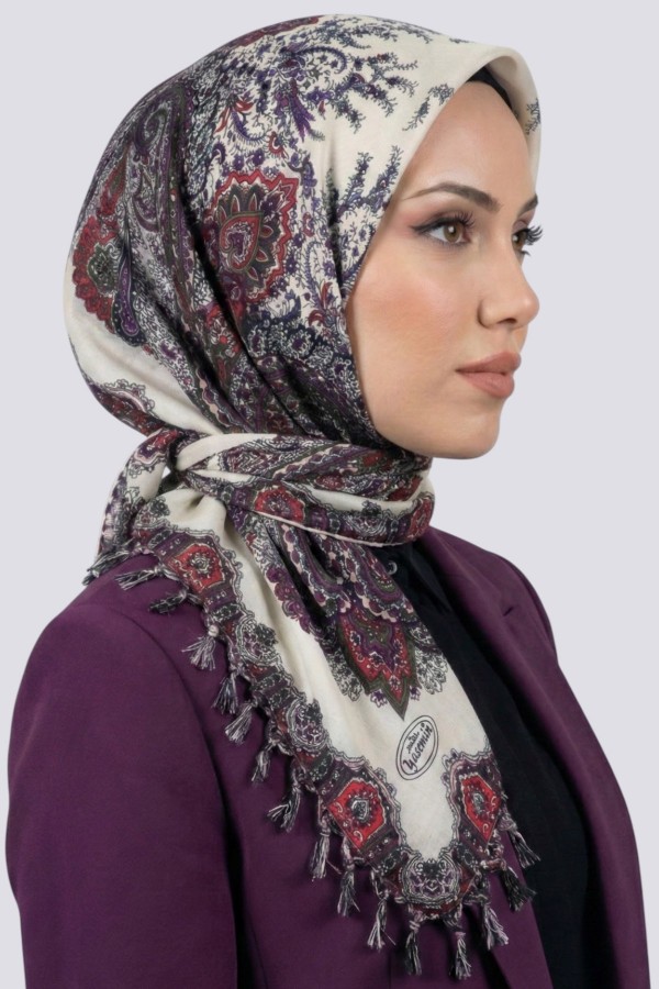 Desenli Çekme Boncuklu Yazma 6606-2