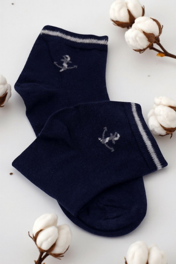 Erkek Penye Dikişsiz Kokulu Patik Çorap 9310-4