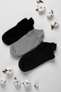 Erkek 3Lü Patik Çorap Dikişsiz 9312-3