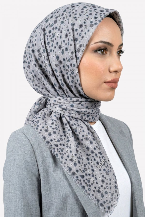 Desenli Flamlı Eşarp  6501-4