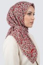 Desenli Flamlı Eşarp 6513-21