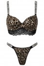 Tılsım 270 Leopar Desenli Destekli Sütyen Takım 3316-1