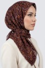 Desenli Flamlı Eşarp 6513-16